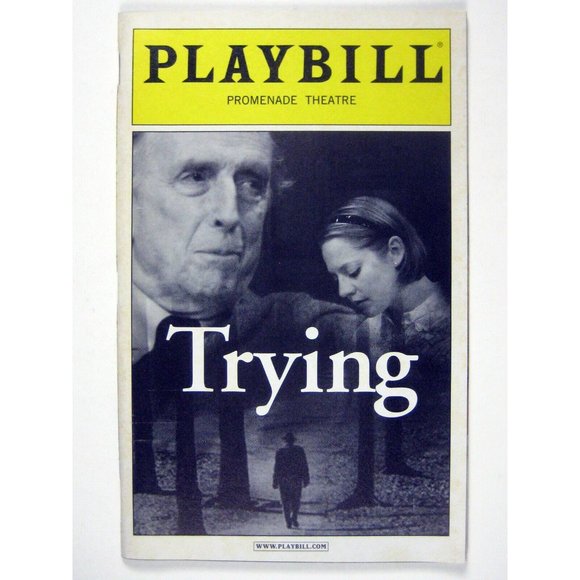 Trying Playbill November 2004 Fritz Weaver Joanna McClelland Glass Kati Brazda - Picture 1 of 7